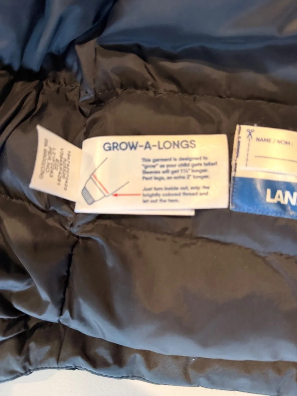 Lands’ End Kids Expedition Waterproof Down Winter Parka L 10-12